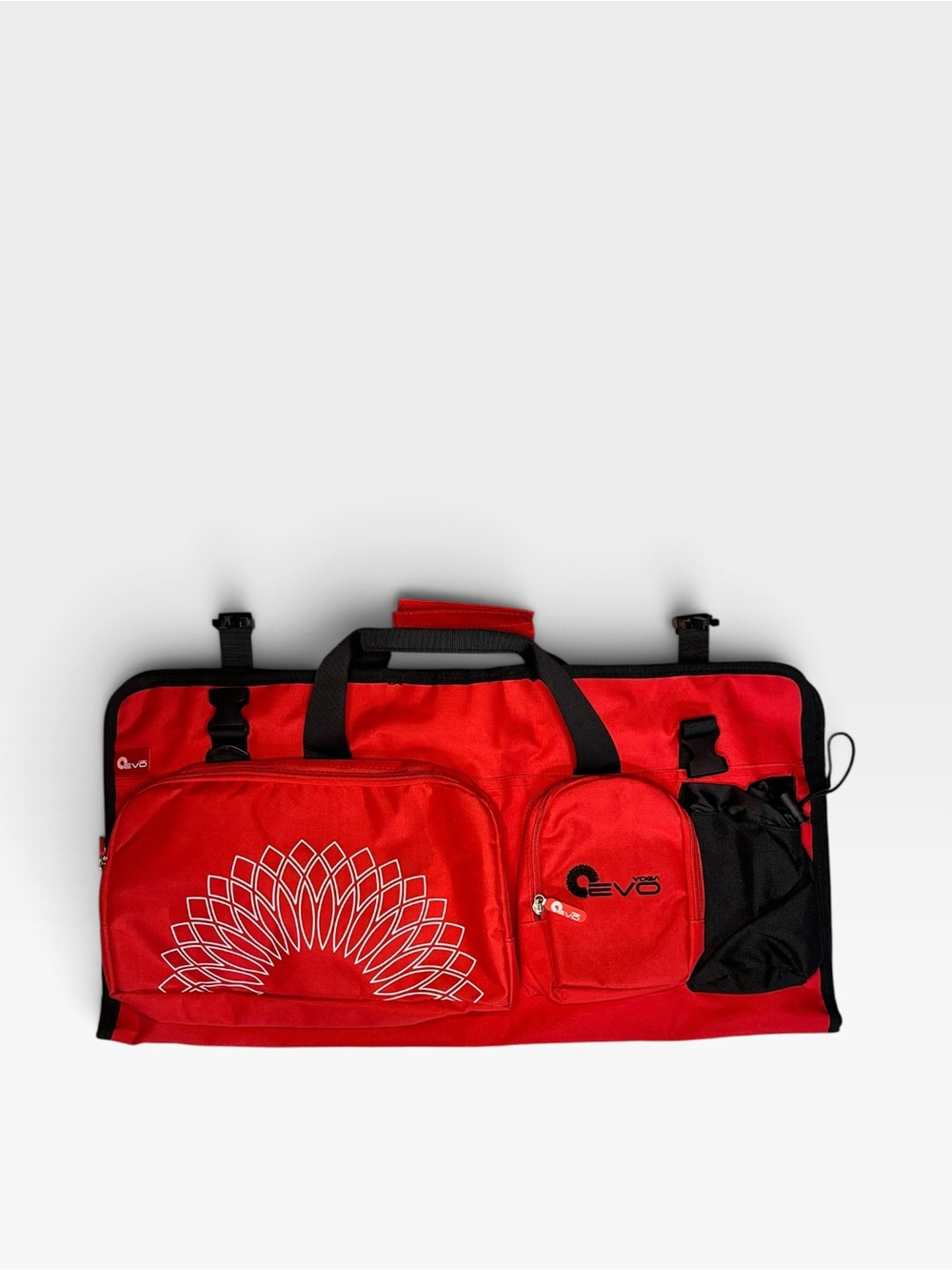 Evo Red Travel Yoga Bag with Organizer Compartments